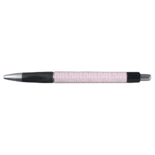 Black Lives Matter light pink typography pattern