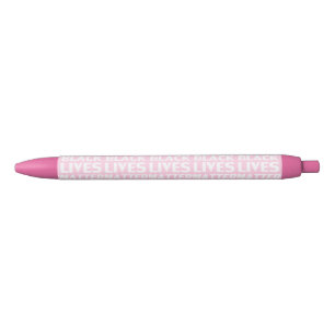 Black Lives Matter light pink typography pattern Ink Pen