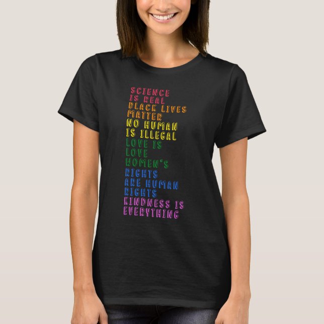 Black Lives Matter, Love Is Love Gift for Protest  T-Shirt (Front)