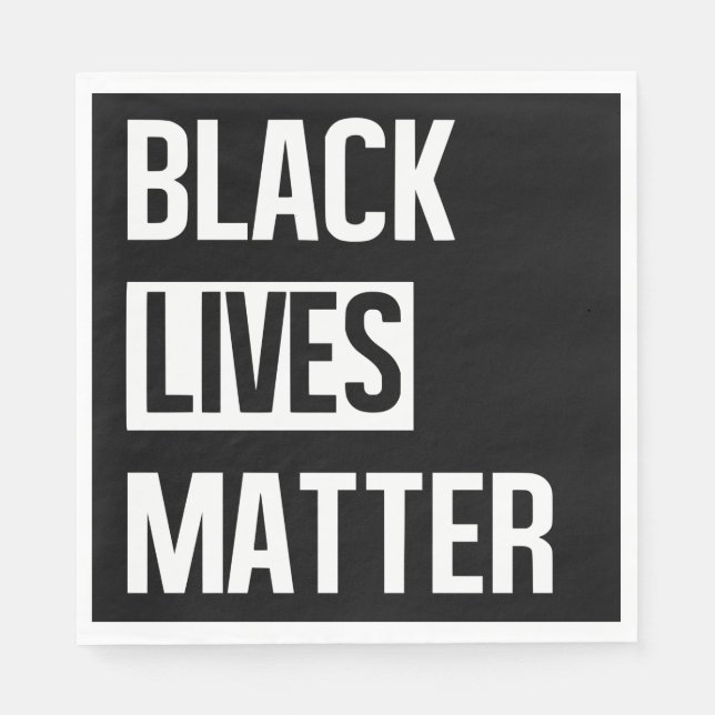 Black Lives Matter Napkin (Front)