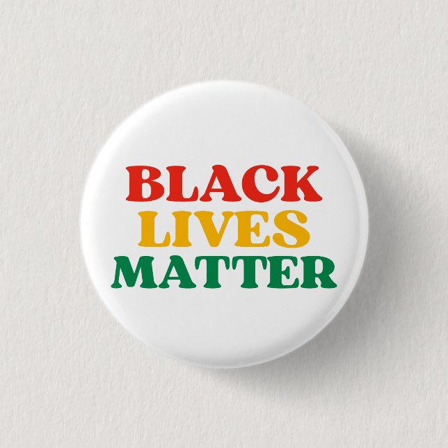 Black Lives Matter Ornament 3 Cm Round Badge (Front)