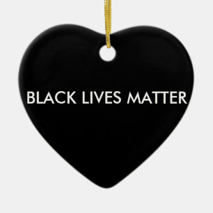 Black Lives Matter Ornament, BLM Ceramic Ornament