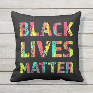 Black Lives Matter Painting 01 Rise Up Reminder Cushion