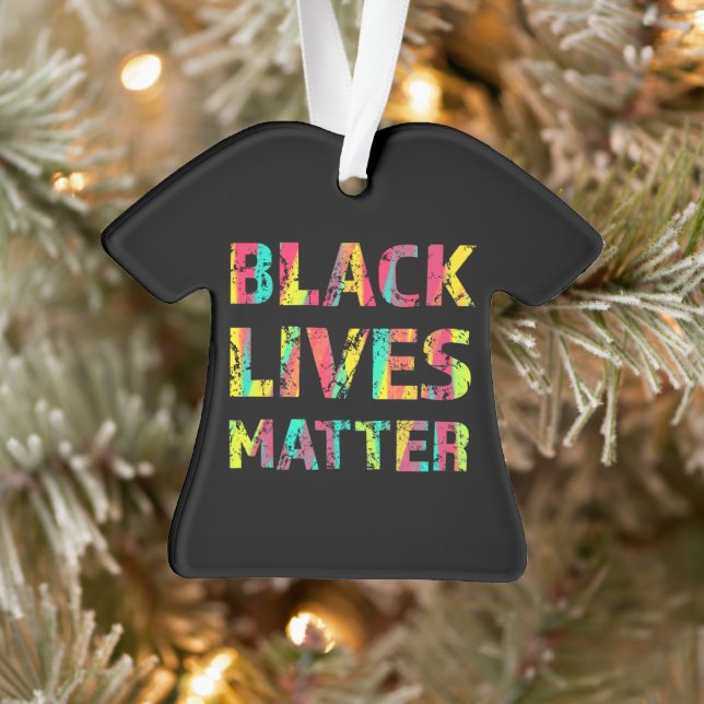 Black Lives Matter Painting 01 Take A Stand Ornament (Tree)