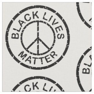 black lives matter peace sign fabric