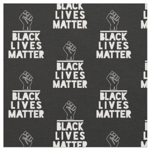 black lives matter power fist protest pattern 2020 fabric