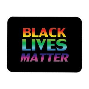 "black lives matter" Pride lgbtq lgbt black - Magnet