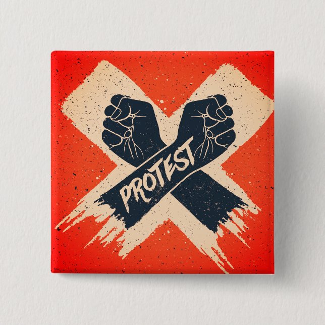 Black Lives Matter Protest Button (Front)