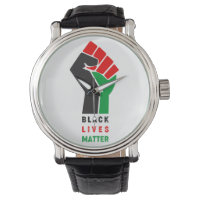 Black Lives Matter raised fist symbol African Amer