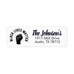 Black Lives Matter Return Address Labels