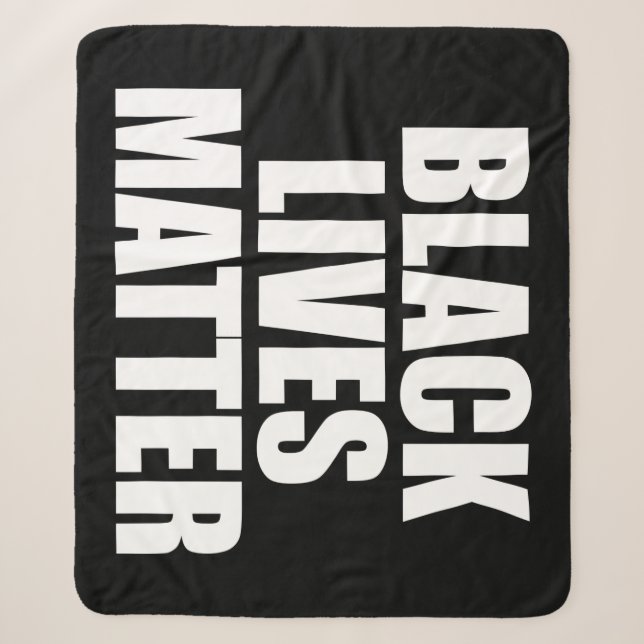 Black Lives Matter Sherpa Blanket (Front)