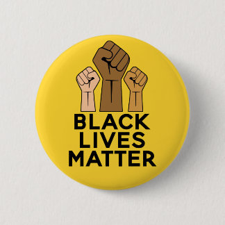 Black Lives Matter - Solidarity Fist Pump 6 Cm Round Badge