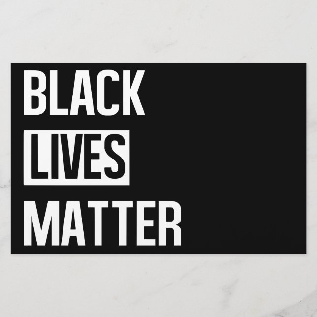 Black Lives Matter Stationery (Front)