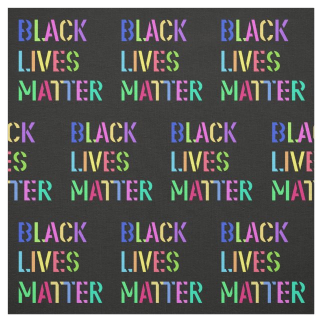 Black Lives Matter Stencil 01 Editable Fabric (Swatch)