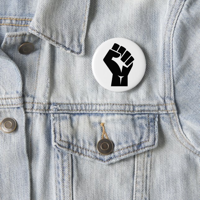 Black Lives Matter Symbol 6 Cm Round Badge (In Situ)