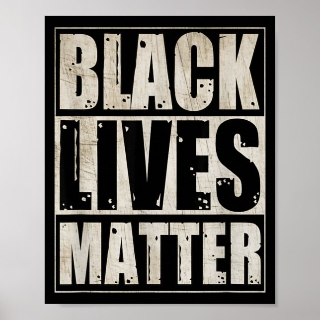 Black Lives Matter tee Poster (Front)