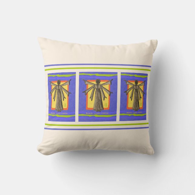 Black. Lives. Matter. Throw Pillow (Front)