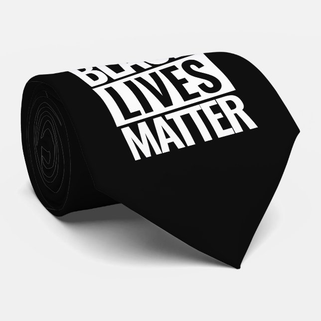 Black Lives Matter Tie (Rolled)