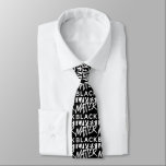Black lives matter tie<br><div class="desc">Black lives matter neck tie featuring bold, eyecatching white typography design pattern.</div>