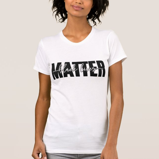 Black Lives Matter Typography T-Shirt (Front)