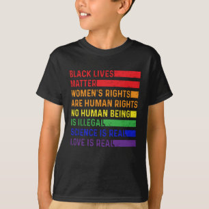 Black Lives Matter Women's Rights Are Human Rights T-Shirt