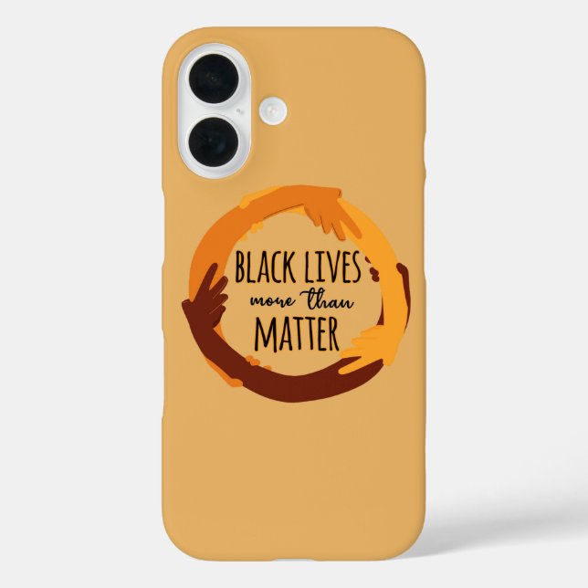 Black Lives More Than Matter Case-Mate iPhone Case (Back)