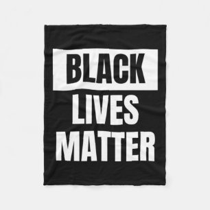 Black Lives Pastel Blue Background Sticker Fleece Blanket