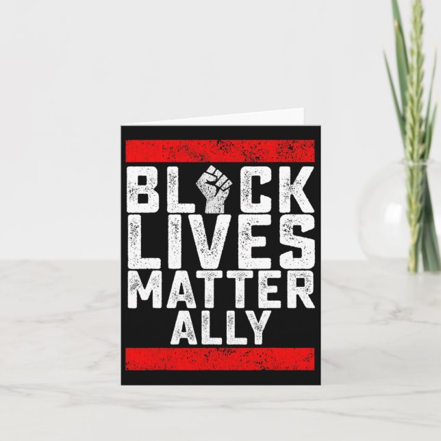 Black Lives Problem Ally  Card (Front)