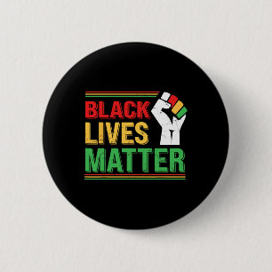 Black Lives Problem Black History Month Celebratio 6 Cm Round Badge