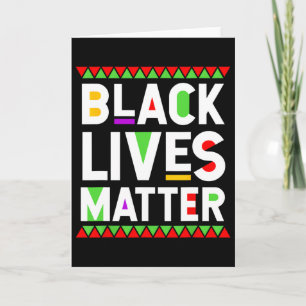 Black Lives Problem Black History Month Celebratio Card