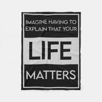 Black Lives Problem Blm Resist - Engage In The Det Fleece Blanket