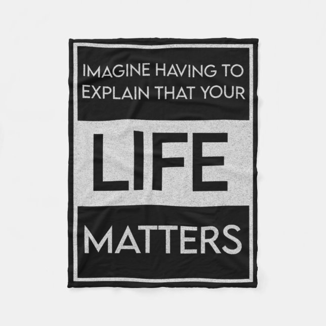 Black Lives Problem Blm Resist - Engage In The Det Fleece Blanket (Front)