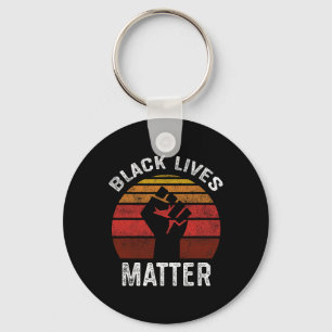 Black Lives Problem Blm Retro Men Women Kids Key Ring