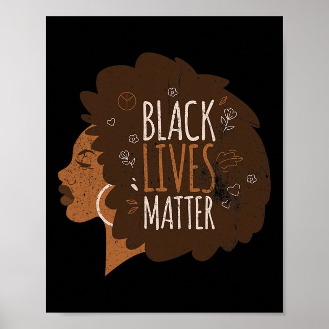 Black Lives Problem Blm, Social Justice Tee For Ac Poster (Front)