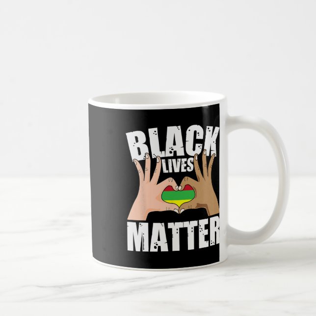 Black Lives Problem History Equality African Ameri Coffee Mug (Right)