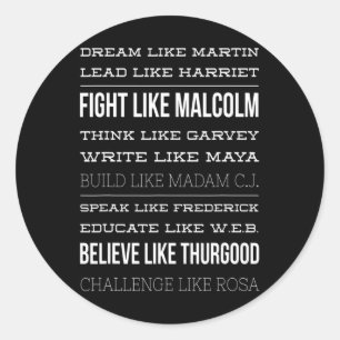 Black Lives Problem History Month Africa Classic Round Sticker