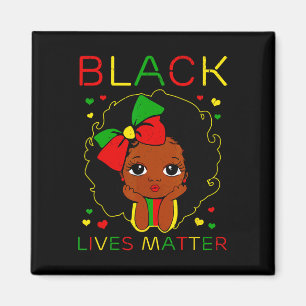 Black Lives Problem Little Melanin Princess Black Magnet