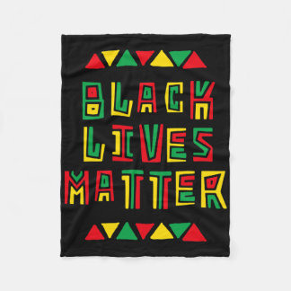 Black Lives Problem Retro Blm History Power Pride  Fleece Blanket