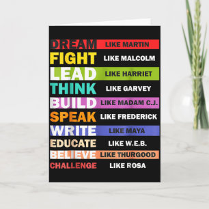 Black Lives S Black Leaders Black History Month Card