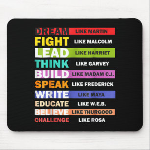 Black Lives S Black Leaders Black History Month Mouse Pad