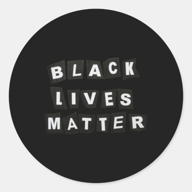 Black Lives Sticker19  Classic Round Sticker (Front)