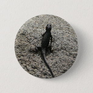 Black Lizard 6 Cm Round Badge