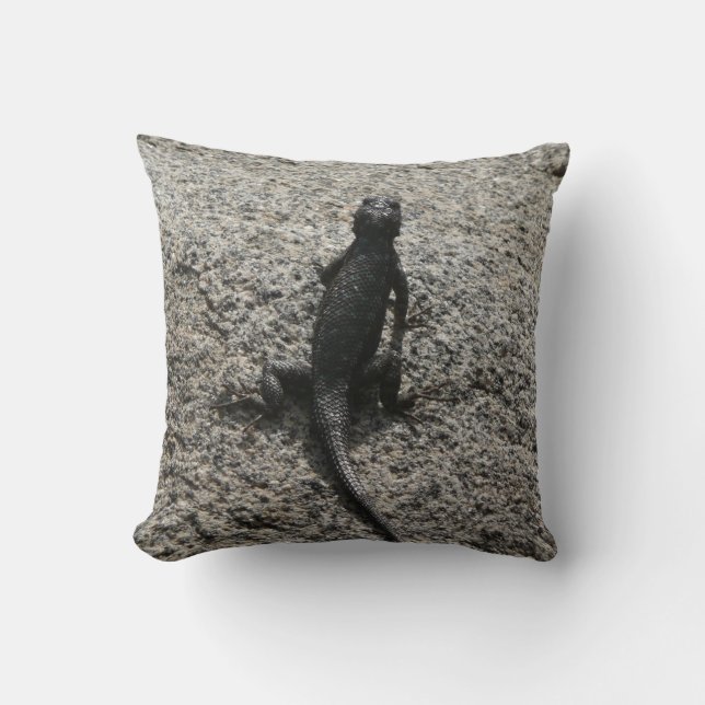 Black Lizard Cushion (Front)