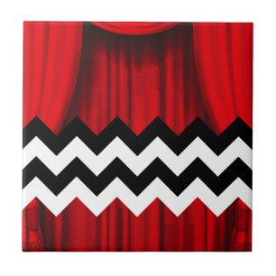 black lodge chevron ceramic tile