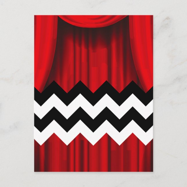 black lodge chevron postcard (Front)