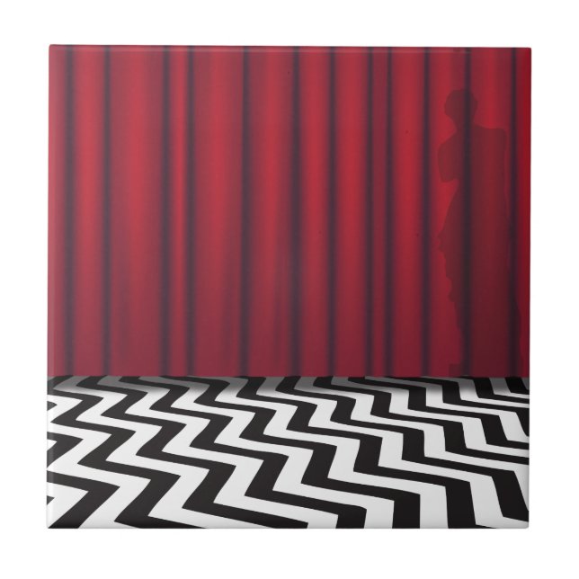 Black Lodge Red Room Ceramic Tile (Front)