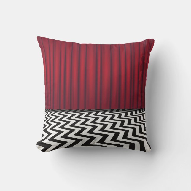 Black Lodge Red Room Cushion (Front)