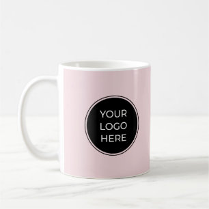 Black Logo Blush Pink Mug
