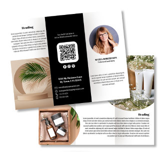 Black Logo or Photo Business Brochure