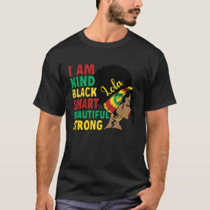 Black Lola Grandmother African American Lola Grand T-Shirt